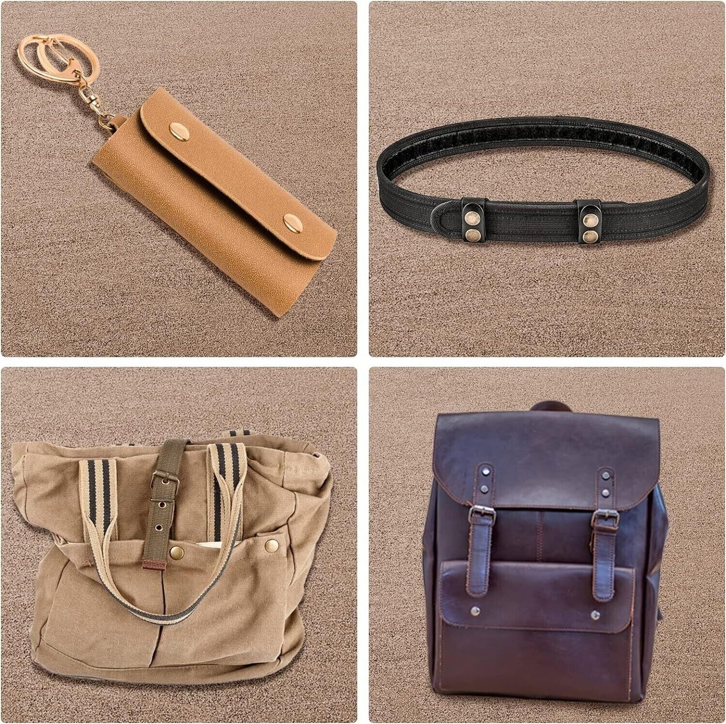 37 Sets Snap Fastener Kit 15MM Press Stud Cap Button Marine Boat Canvas Leather