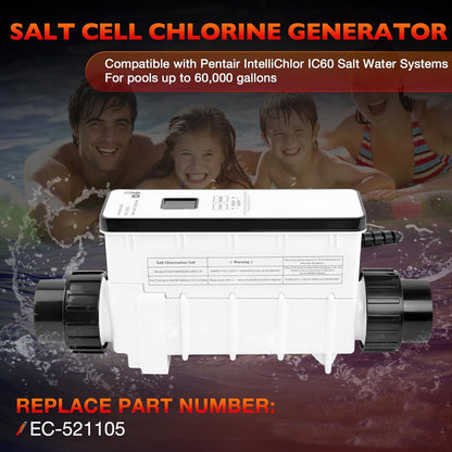 EC-521105 Salt Chlorine Generator Cell For Pentair IntelliChlor IC60 60000Gallon