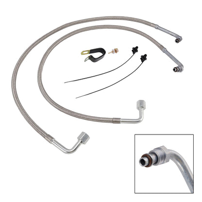 2X Oil Hose Oil Cooler Lines 2204030 5412355 For Polaris Trail Boss 330 03-08