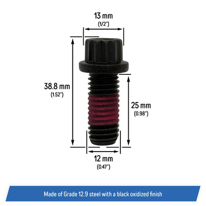 Driveshaft Yoke Bolts Replacement for Ford, M12-1.75x25 - N800594S100