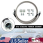 52" Length SS Braided Transmission Cooler Hose Lines For TH350 700R4 TH400