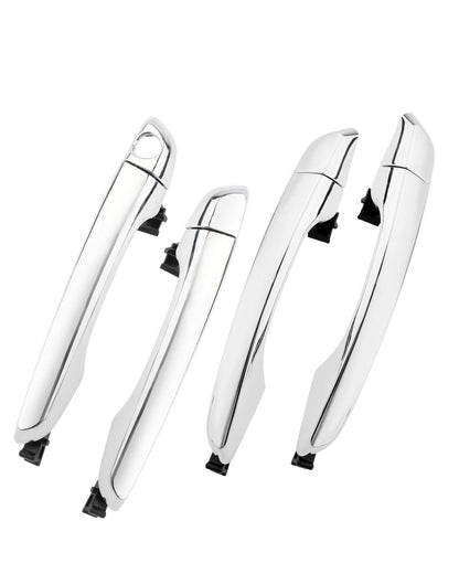 82651F2010 Chrome Outside Exterior Door Handle Set Fit 2017-2020 Hyundai Elantra