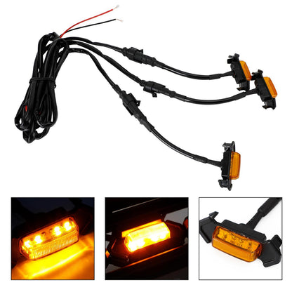 ??3PCS Front Bumper Hood Grille LED Lights For Toyota Tacoma 01-11 16-23 TRD PRO