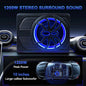 1200W Car Subwoofer 10" 12V Slim Under Seat Powered Car Subwoofer for Car Truck