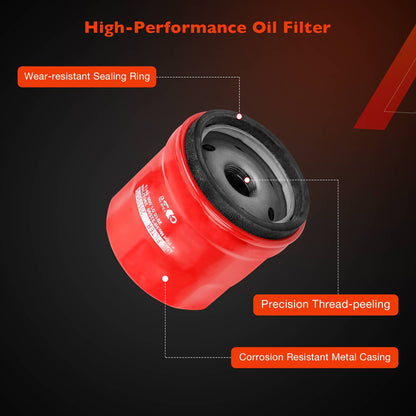 TF950 Transmission Oil Filter Set For 01-10 GMC Sierra Chevy Silverado 2500 HD