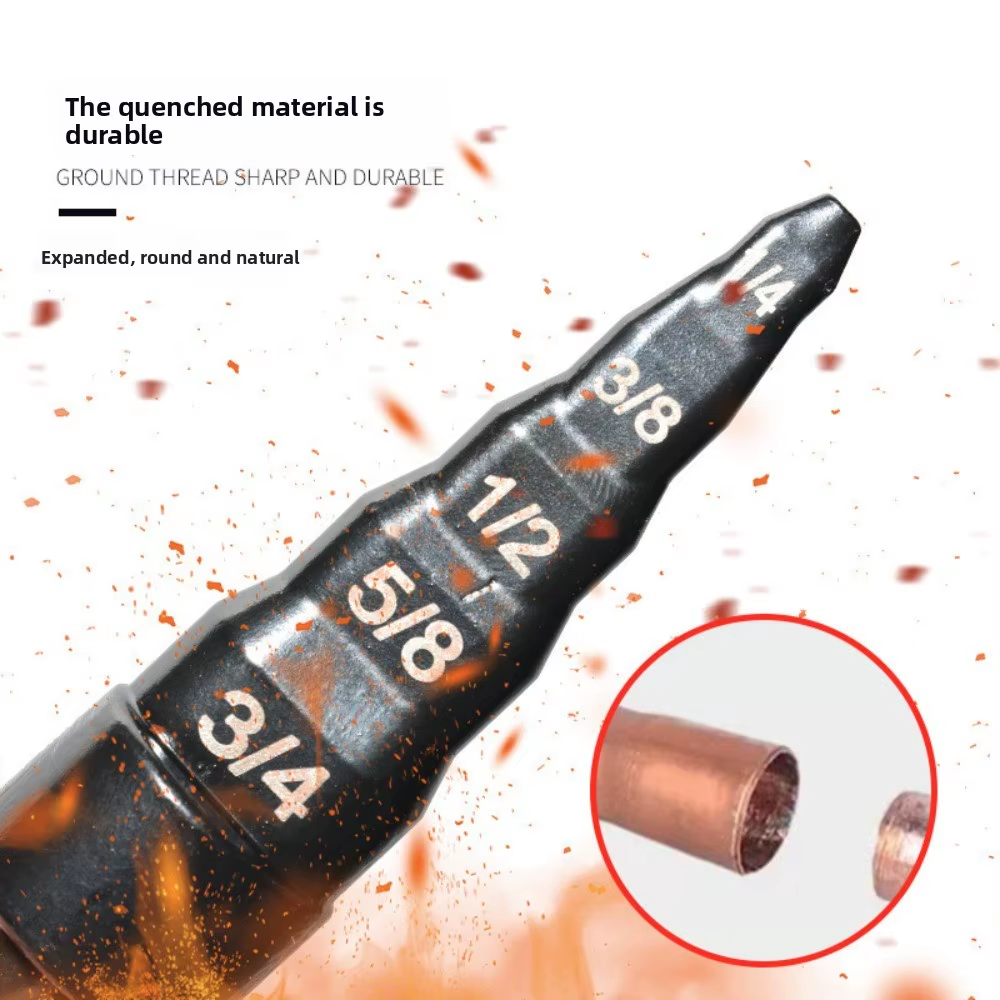AC Air Conditioner Copper Pipe Tube Expander Swaging Tool Kit Drill Bit Flaring