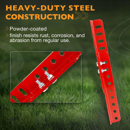 Mower Trimmer Rack Lockable For Most Walk-Behind Stand-On & ZTR Lawn Mower Red