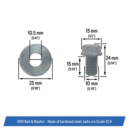 Drive Shaft Retaining Bolt Set with Washers for Can-Am ATV 250000615, 250000359
