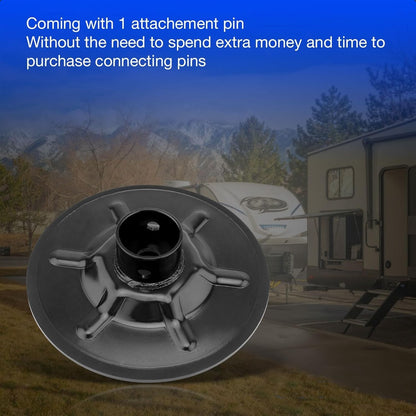 9 in Rear Jack Foot Pad For 2" I.D Round Tube LC Hall Effect Ground Control 3.0