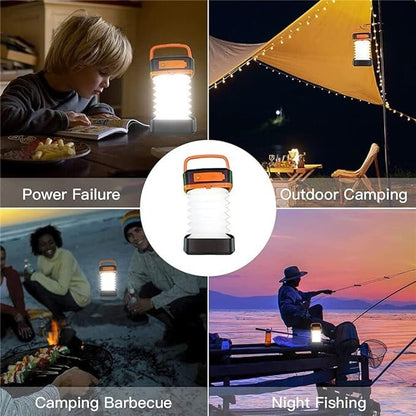 Solar Rechargeable LED Flashlight Power Camping Tent Light Torch Lantern Lamp US