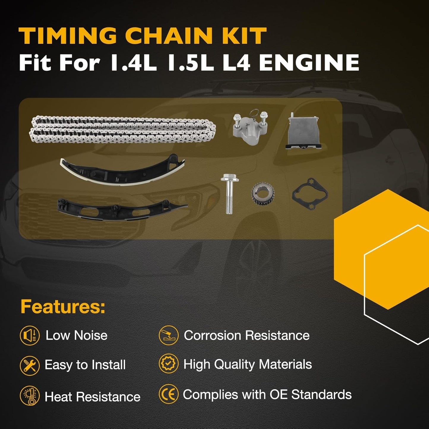 1.4 1.5 Timing Chain Kit For 16-21 Chevy Cruze Equinox GMC Terrain Buick Encore