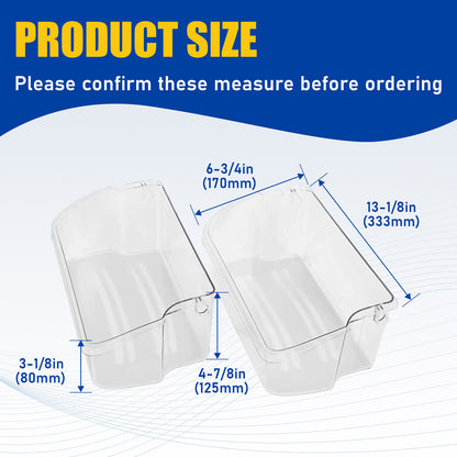 Solid Spare For 240324502 Refrigerator Door Bin Shelf For Frigidaire Kenmore New 2PC