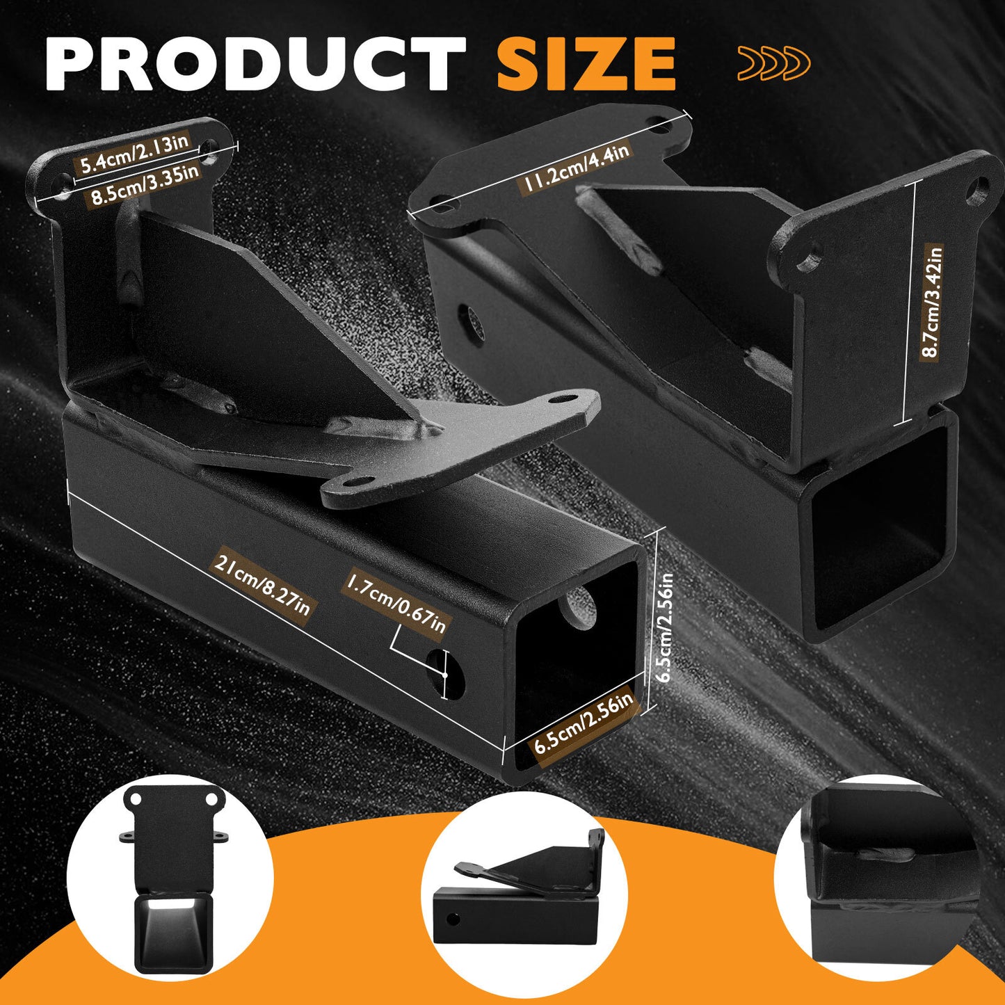 2" Trailer Hitch Receivers Kit For Bad Boy, Maverick 093-1136-23 093-1136-98