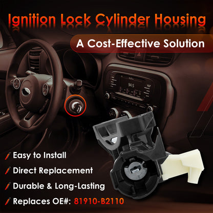 Ignition Lock Switch Cylinder Housing For 2014-19 Kia Soul & Soul EV 81450-34190