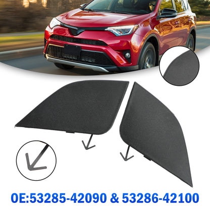 Right & Left Front Bumper Tow Eye Cap for Toyota Rav4 2016-2018