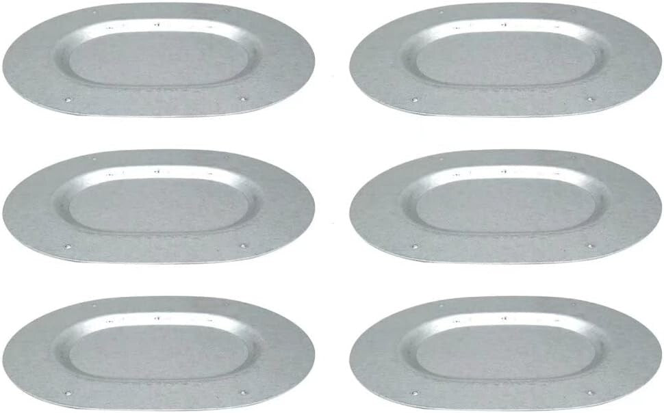 6x Trunk Floor Pan Oval Drain Plug Plate For A-body Chevelle GTO 442 GS 1967-72