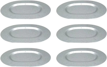 6x Trunk Floor Pan Oval Drain Plug Plate For A-body Chevelle GTO 442 GS 1967-72