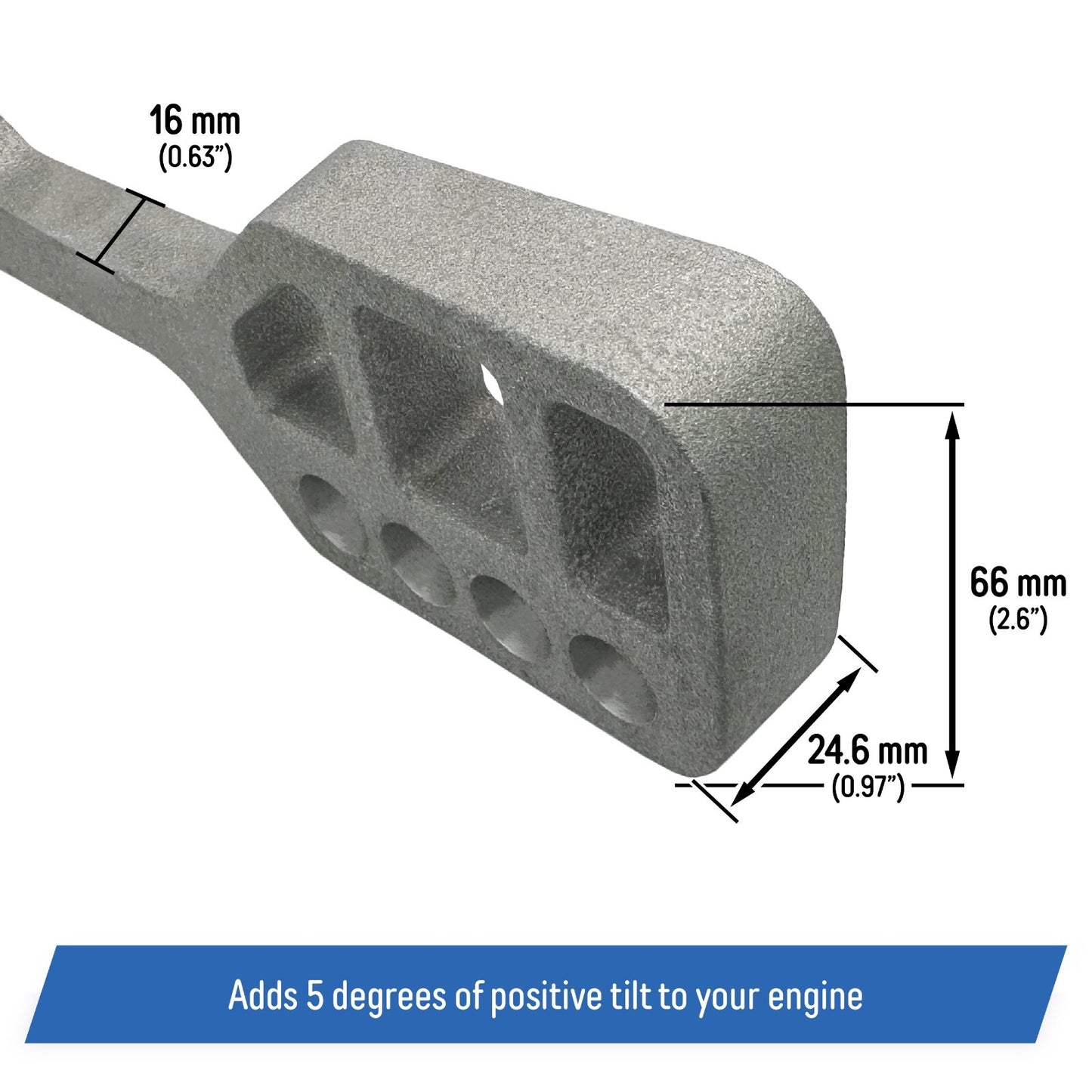 5 Degree Positive Tuck Transom Wedge for All Brands - Port + Starboard (1 Set)