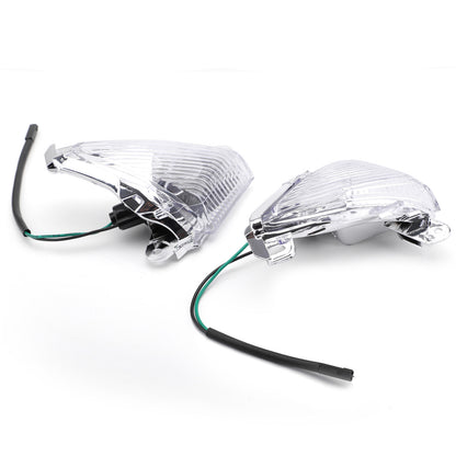Clear Front Turn Signals lens Fits Kawasaki ZX14R ZX6R Ninja 650F Concours