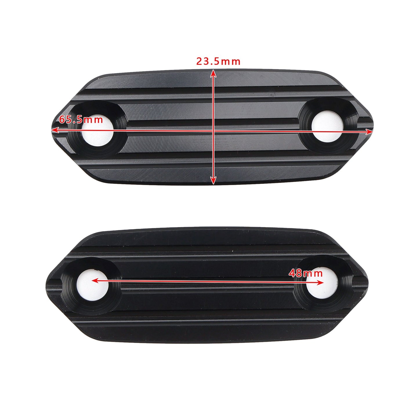 Black mirror delete block off plates fits Kawasaki Ninja 125/250/SL/300/400/650