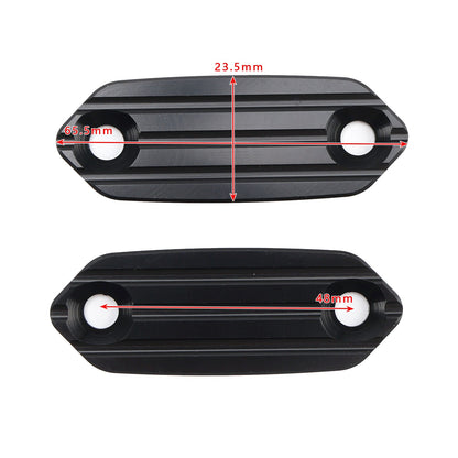 Black mirror delete block off plates fits Kawasaki Ninja 125/250/SL/300/400/650