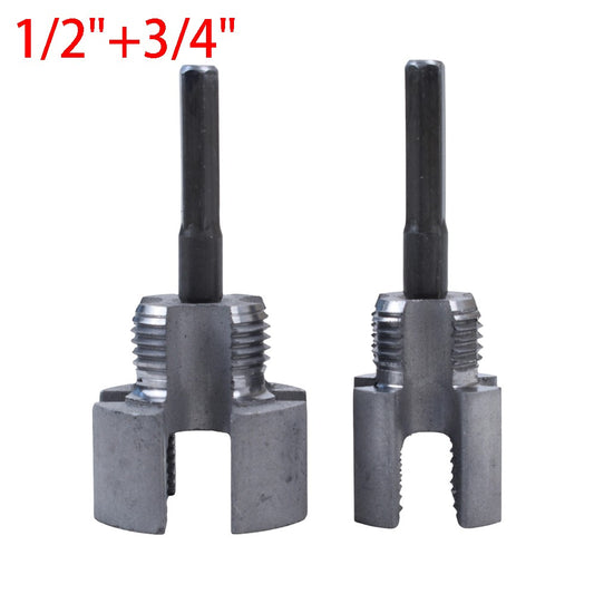2 pcs Integrated Internal & External Pipe Threading-Tool PVC Pipe Threader Kits