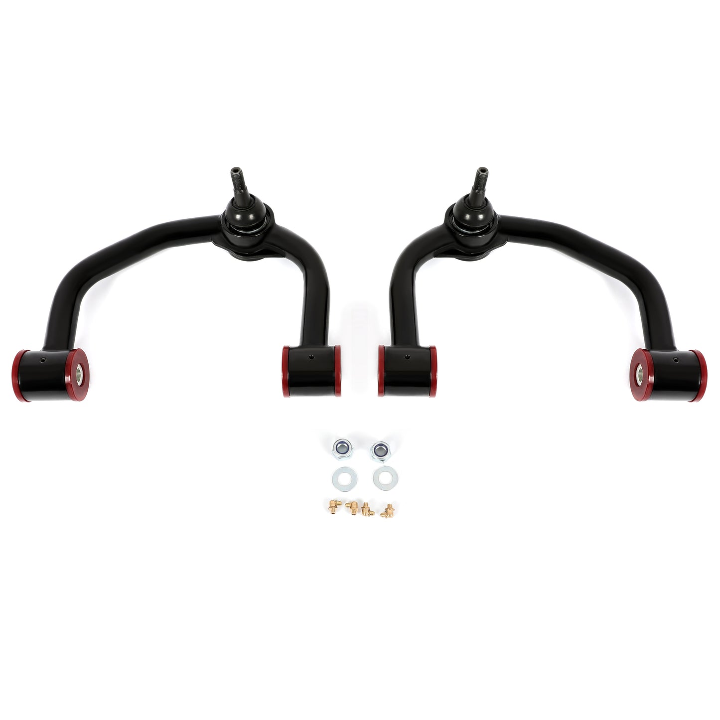 Solid Spare 0-4" Lift Front Upper Control Arms For Ford F150 2004-2022 Powder Coated LH+RH
