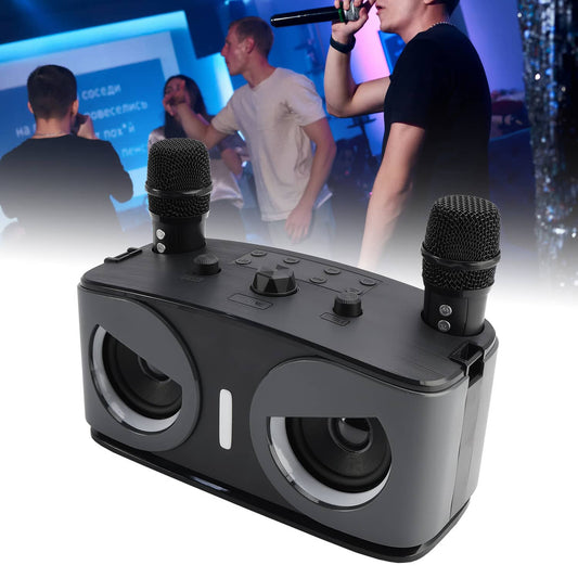 Solid Spare Wireless Bluetooth Speaker High Power Dual Microphone Karaoke All-in-One Audio