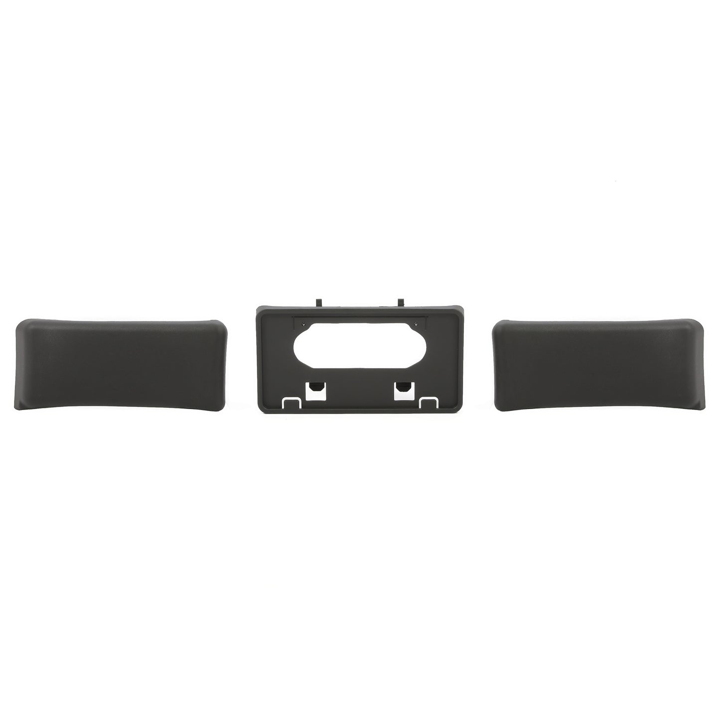 Solid Spare Fit For Ford F-150 2009-2014 Front Bumper License Plate Bracket Guards Pads Cap
