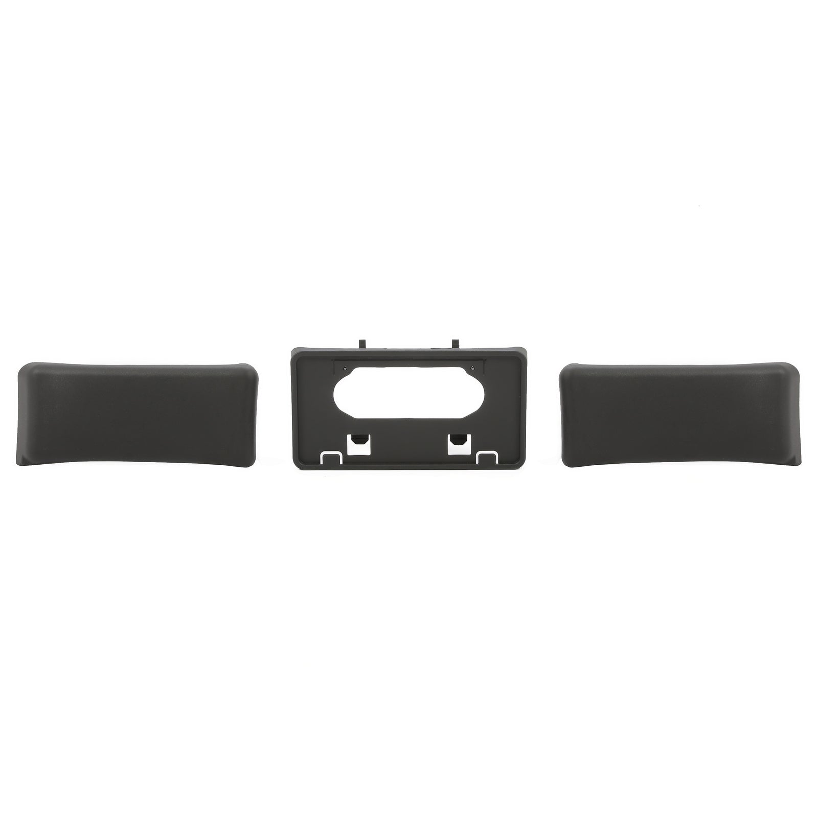 Solid Spare Fit For Ford F-150 2009-2014 Front Bumper License Plate Bracket Guards Pads Cap