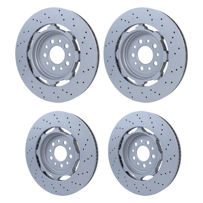 Front Rear Brake Rotors Fit For 2017-2021 Alfa Romeo Giulia Stelvio Quadrifoglio
