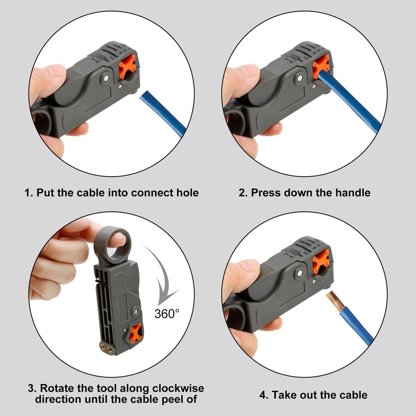 Coax RF/BNC Crimp Tools For RG59/RG6 With 10Pcs BNC Plug Crimp Connector Set