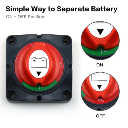 12-48V Side Battery Disconnect Switch Master Power Cut-Off Isolator Marine Car