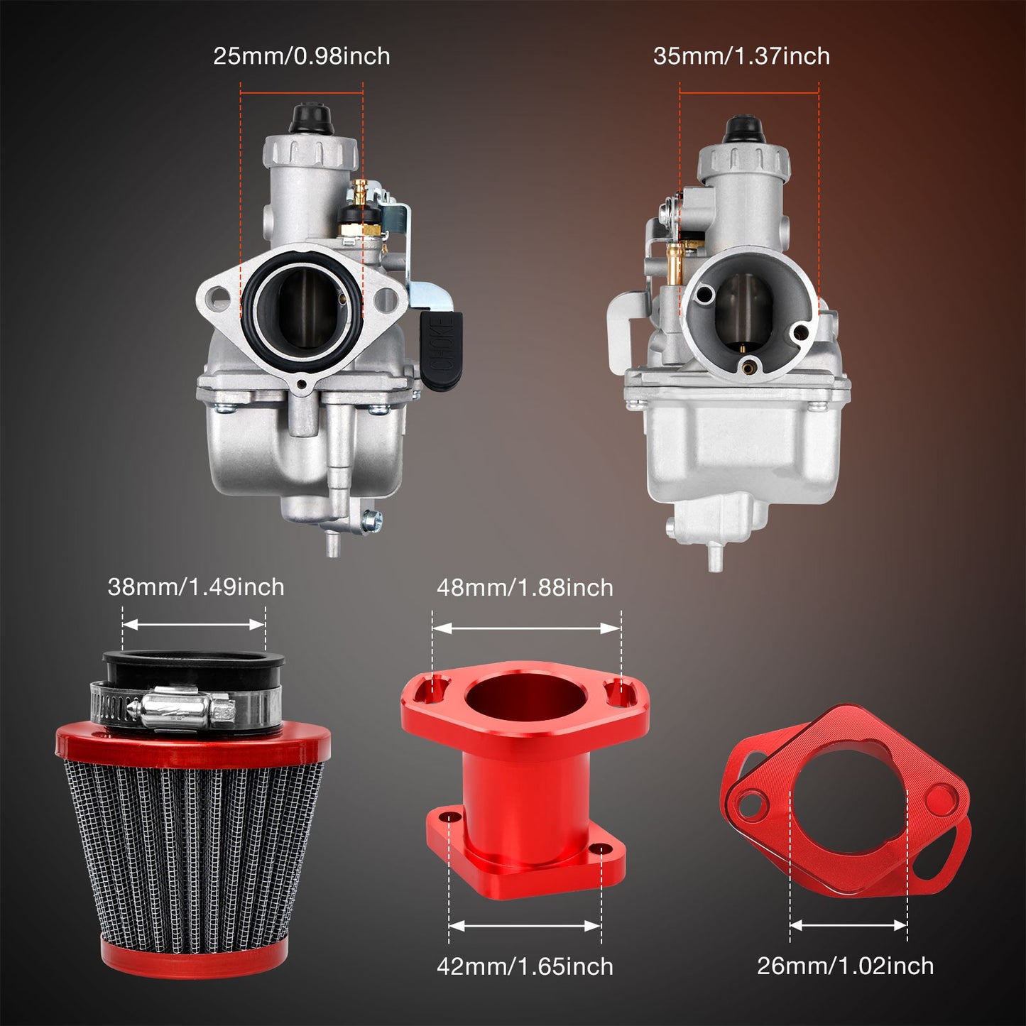 VM22 26mm Carburetor Throttle Assy Kit For Predator 212cc GX200 196cc CT200U