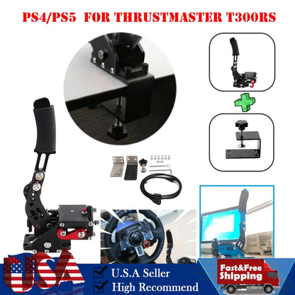 14Bit PS4/PS5 USB3.0 Handbrake Kits for Steering Wheel Thrustmaster T300RS Black