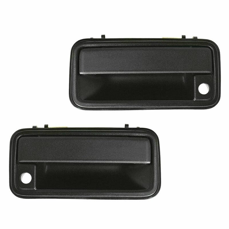 Black Front Exterior Outside Door Handle Pair Set of 2 NEW for GM Pickup Truck