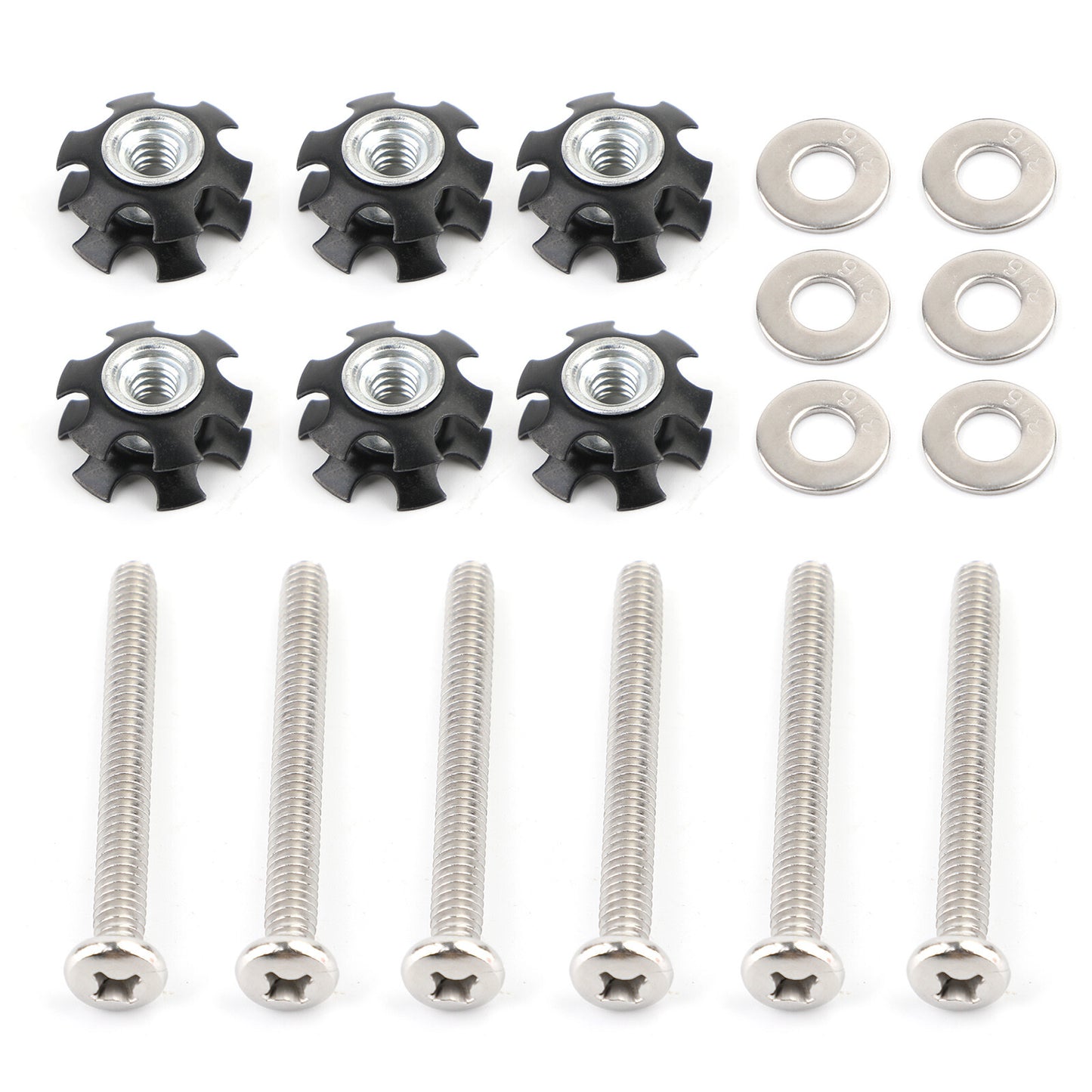6x RV LADDER REPAIR KIT nuts Stainless Bunk Motorhome Parts Camper Trailer Coach