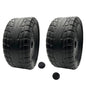 Solid Spare (2) Power Wheels J4390 Red Ford Mustang Left Wheels with Caps