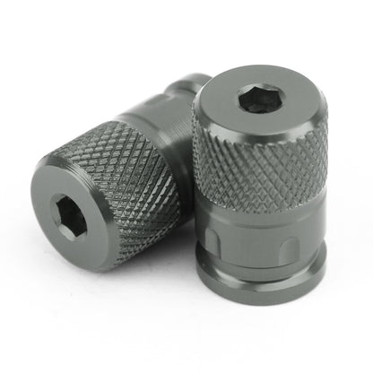 2pcs CNC Anti-Thief Tire Valve Stem Caps For Car Truck Bike Motorcycle