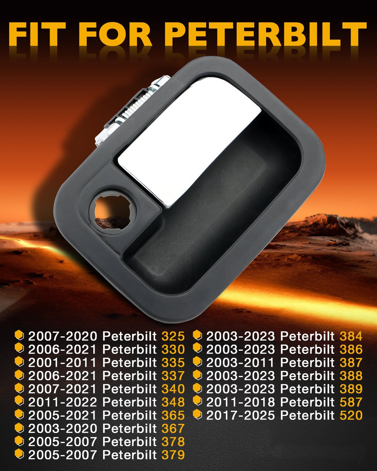 Exterior Door Handle Passenger Front Right Side For 2005-2025 Kenworth Peterbilt