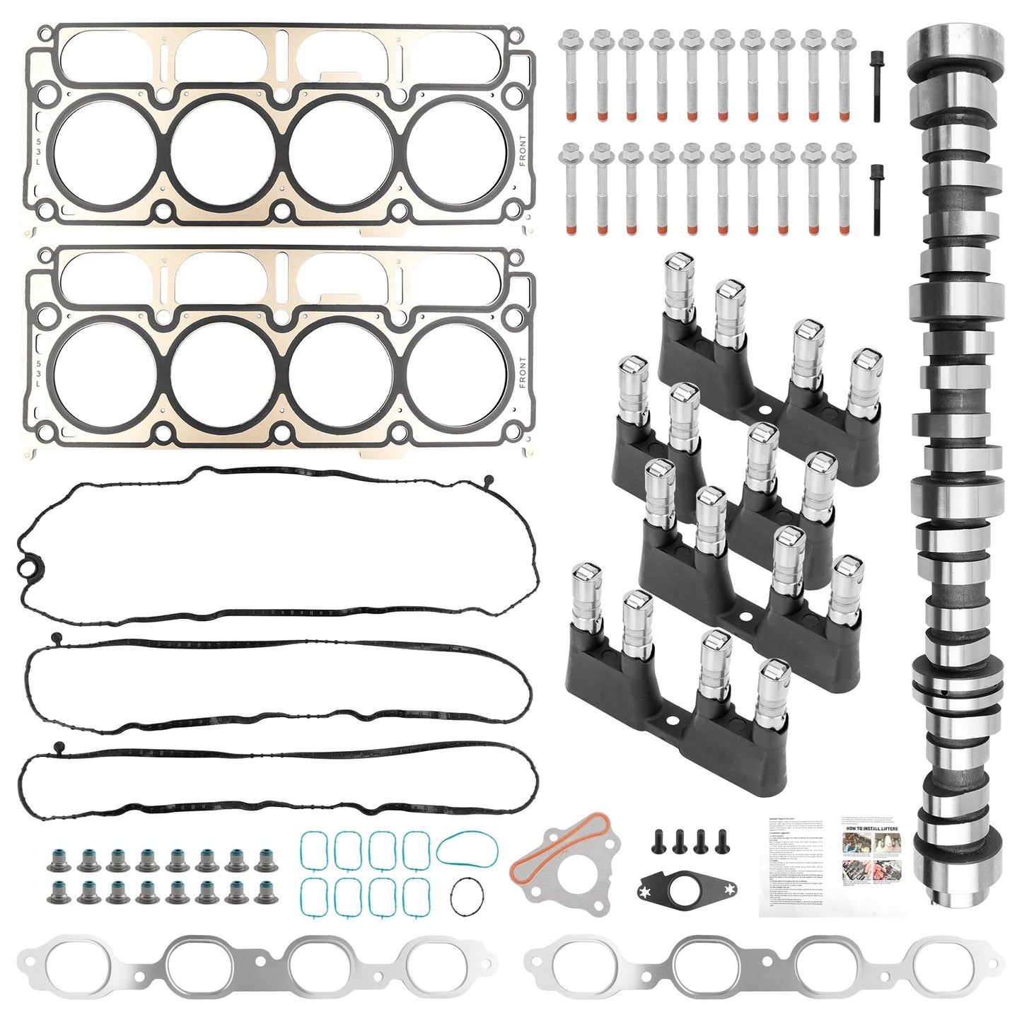 Non A-FM Camshaft Lifter Engine Rebuild Kit For 2014-21 Chevy GMC Gen V L83 5.3L