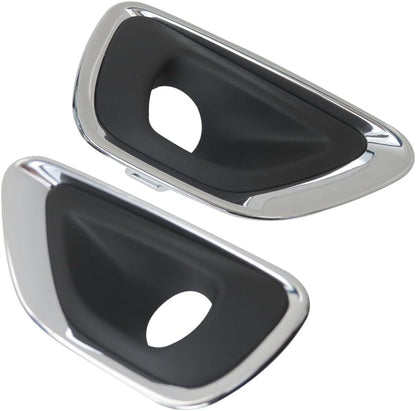 Left and Right Side Fog Light Trim Set Fit For Jeep Grand Cherokee 2014-2016