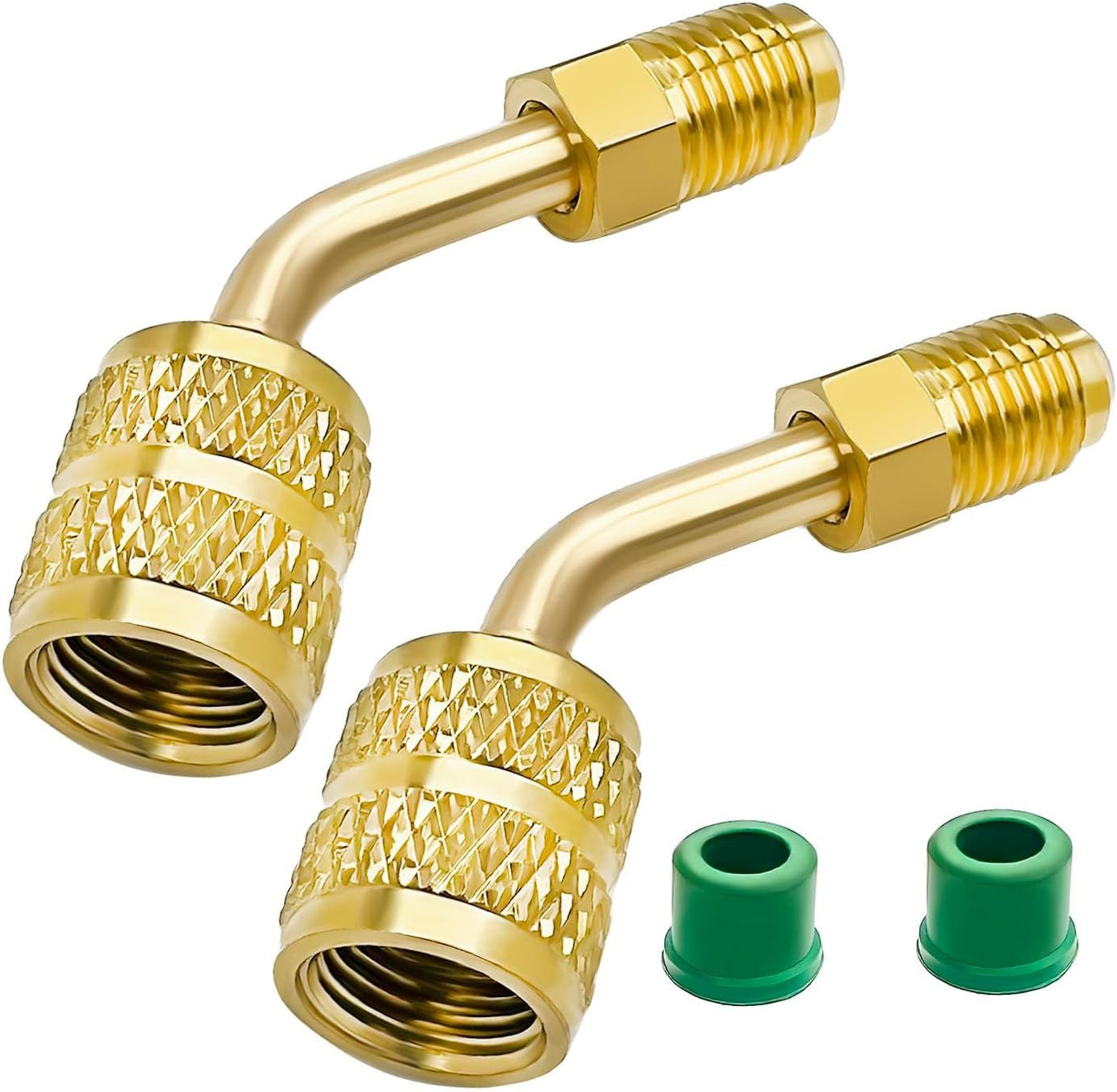 R410a Adapter For Mini Split HVAC System 5/16 Female Quick Couplers X 1/4-Male