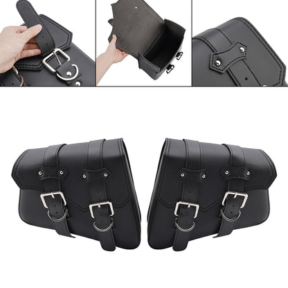 Side Tail Bag Saddlebag Color Matching Luggage Black 21L For Scooter Motorcycle