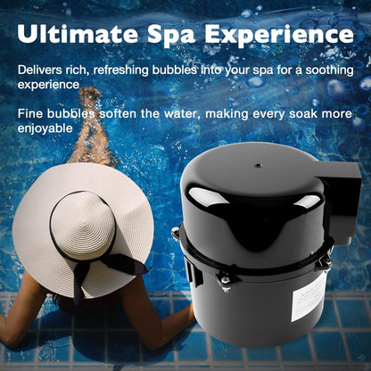 6310241 Pool Spa Blower For Air Supply Silencer 2"Plumbing 1HP 240V 2.6A Hot Tub
