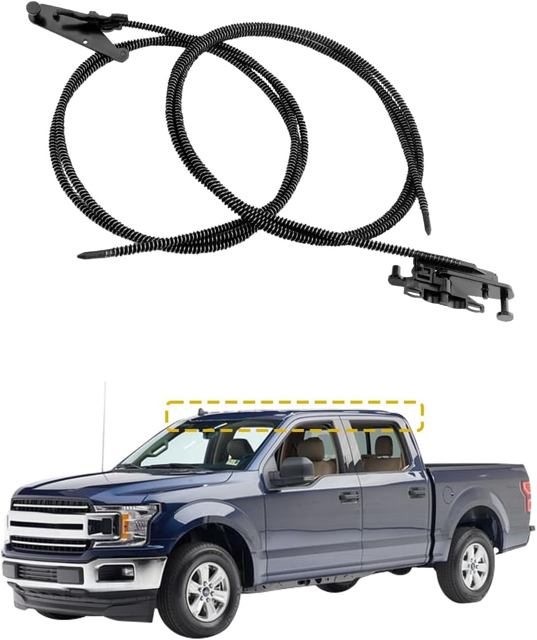 Crew Cab Sunroof Glass Cable For 15-20 Ford F-150 F-250 F-150 F-350 FL3Z16502C22
