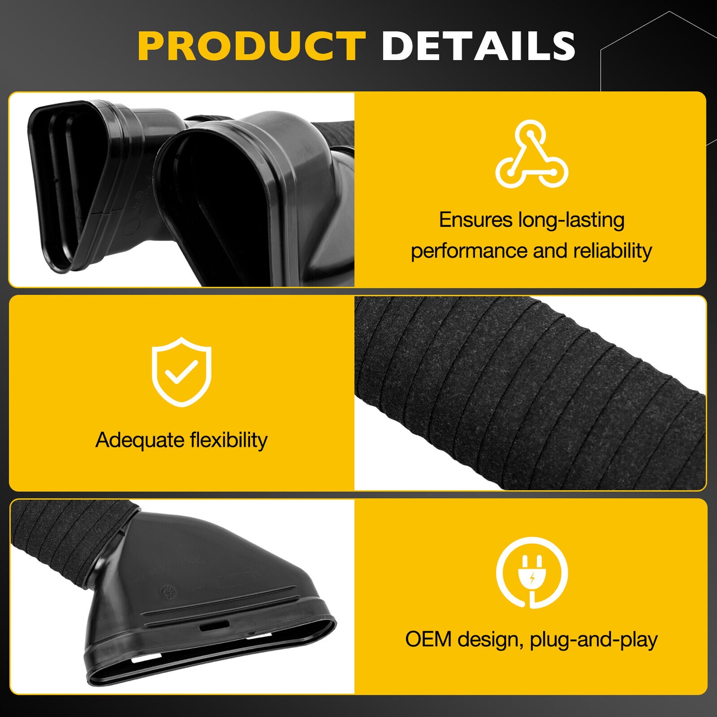 Left Right Side Engine Air Intake Hose For 2012-2016 Benz GL350 ML350 6420948797