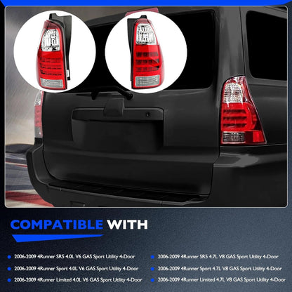 A Pair Rear Left Right Tail Light Lamp Assy For 06-09 Toyota 4Runner 81551-35320