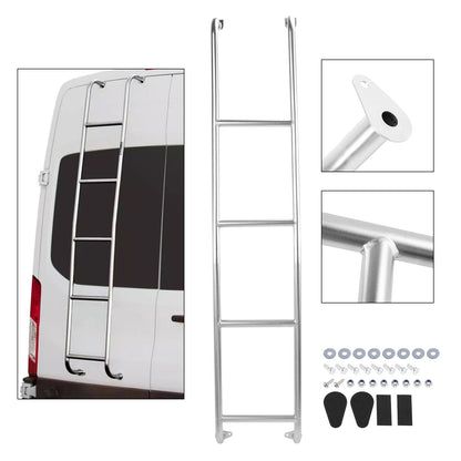 Stainless Steel Van Ladder 093TM For Ford Transit Medium Roof Van 2014-2024
