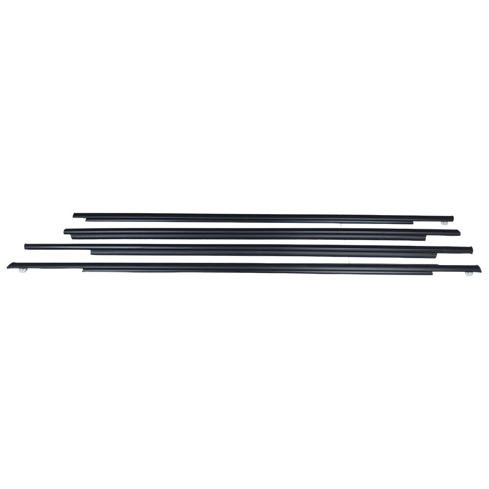 4Pcs New Front Rear Door Belt Moulding Weatherstrips For 2004-2009 Toyota Prius